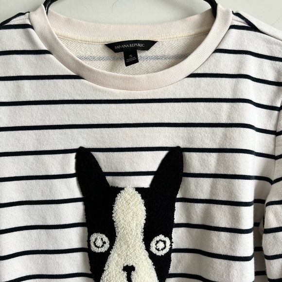 BANANA REPUBLIC Boston/Frenchie Sweatshirt Sz small - Picture 11 of 11